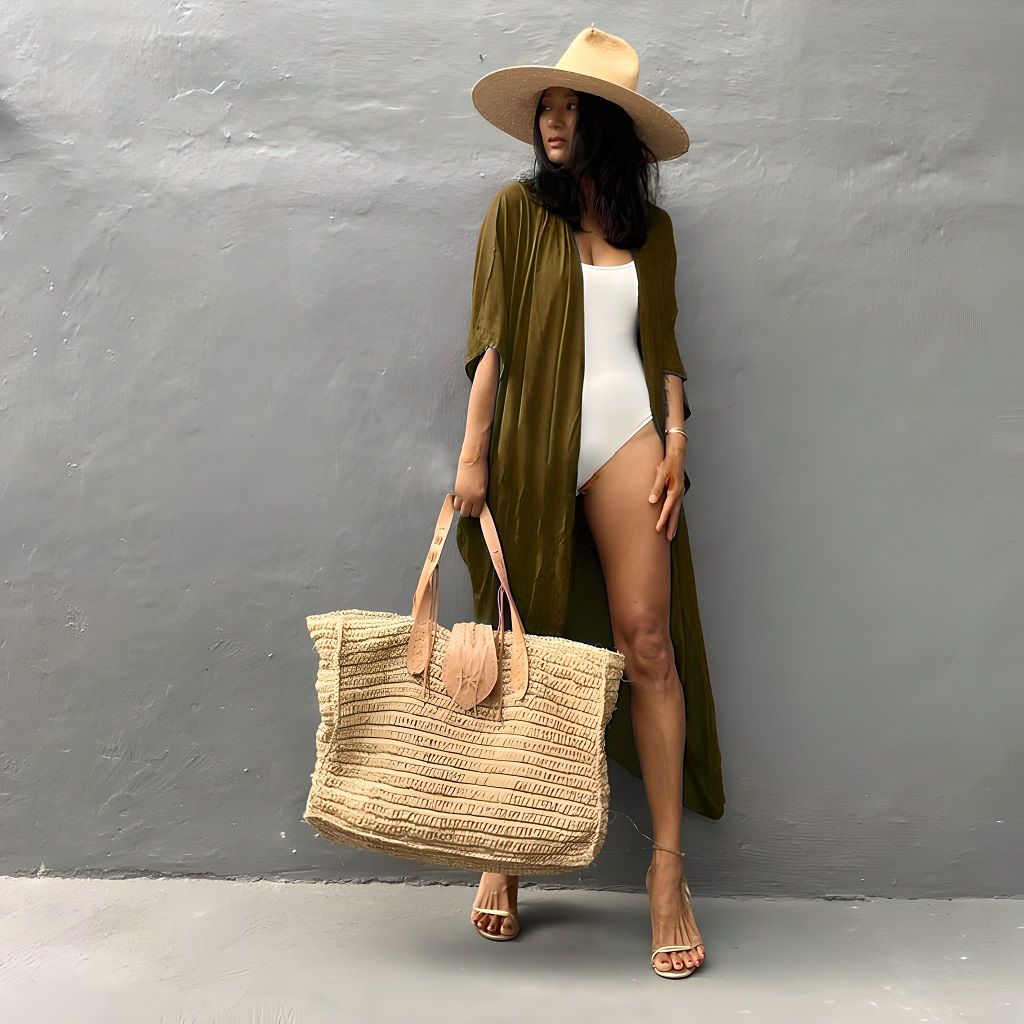 Beach-Cover-Up-Kimono-KIMONOMO-army-green-1 [problembo.com]