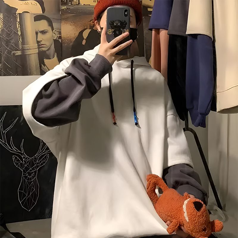 kapuzenpullover herren, oversized hoodie, zweiteiliges hoodie