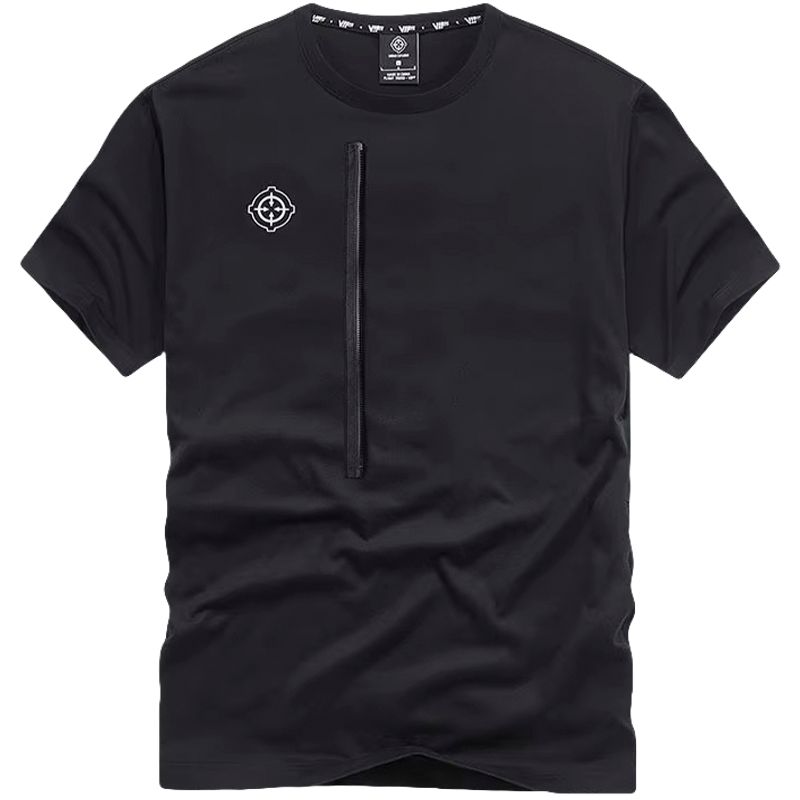 Herren-T-Shirt, Baumwoll-T-Shirt, T-Shirt mit Tasche