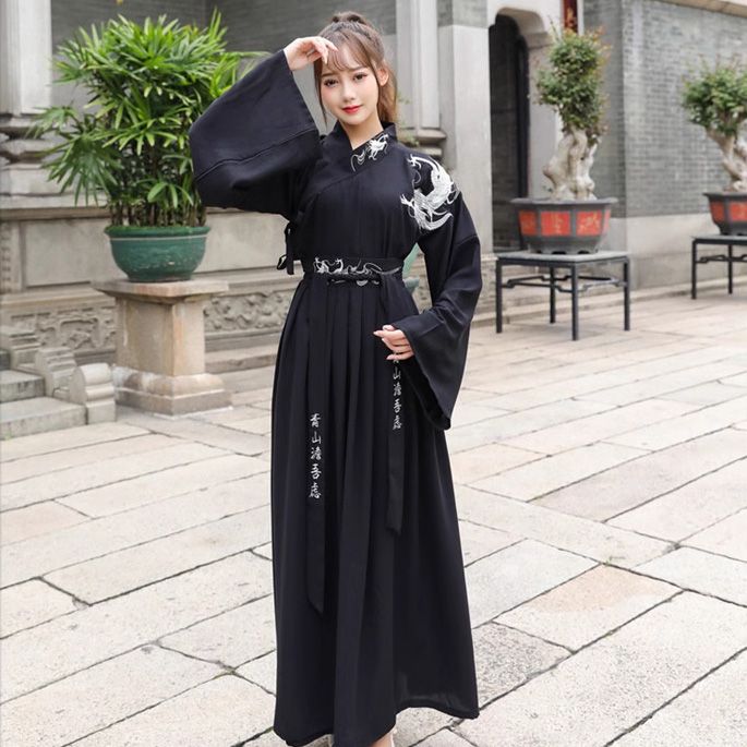 Women’s Hanfu Black Dress KIMONOMO 5