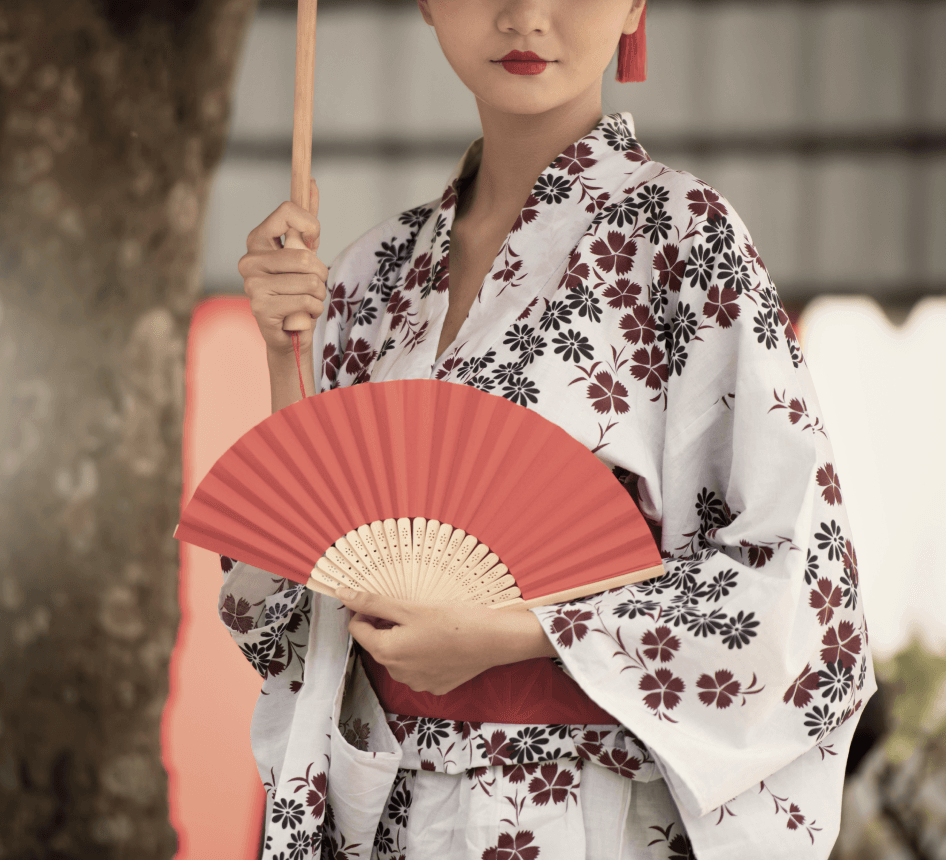 Woman in a kimono